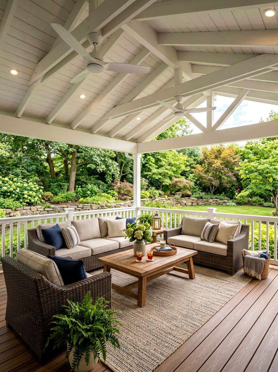 Covered Deck Roof Structure - 30 deck makeover ideas