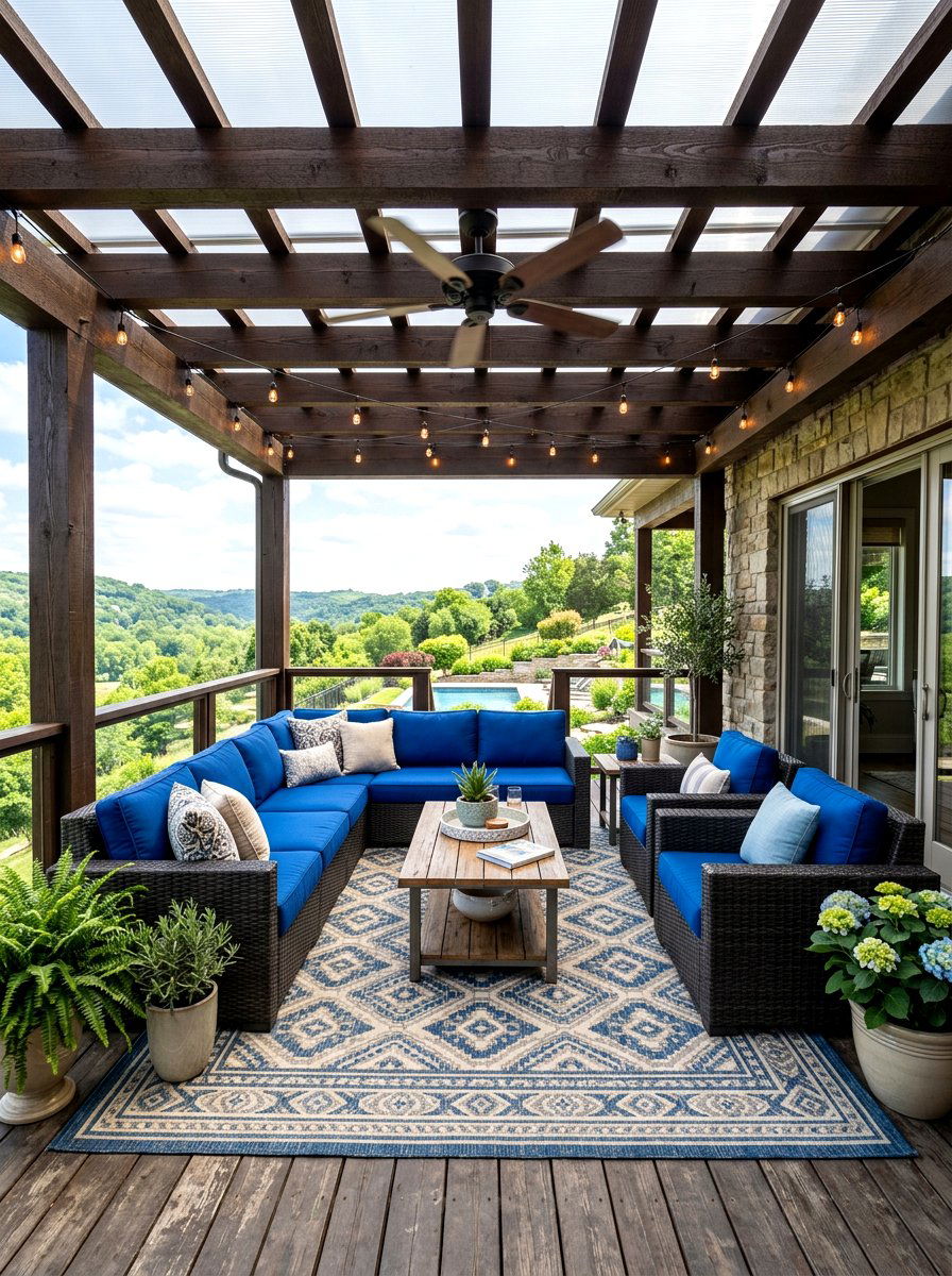 Covered Deck Room - 30 cozy backyard room ideas
