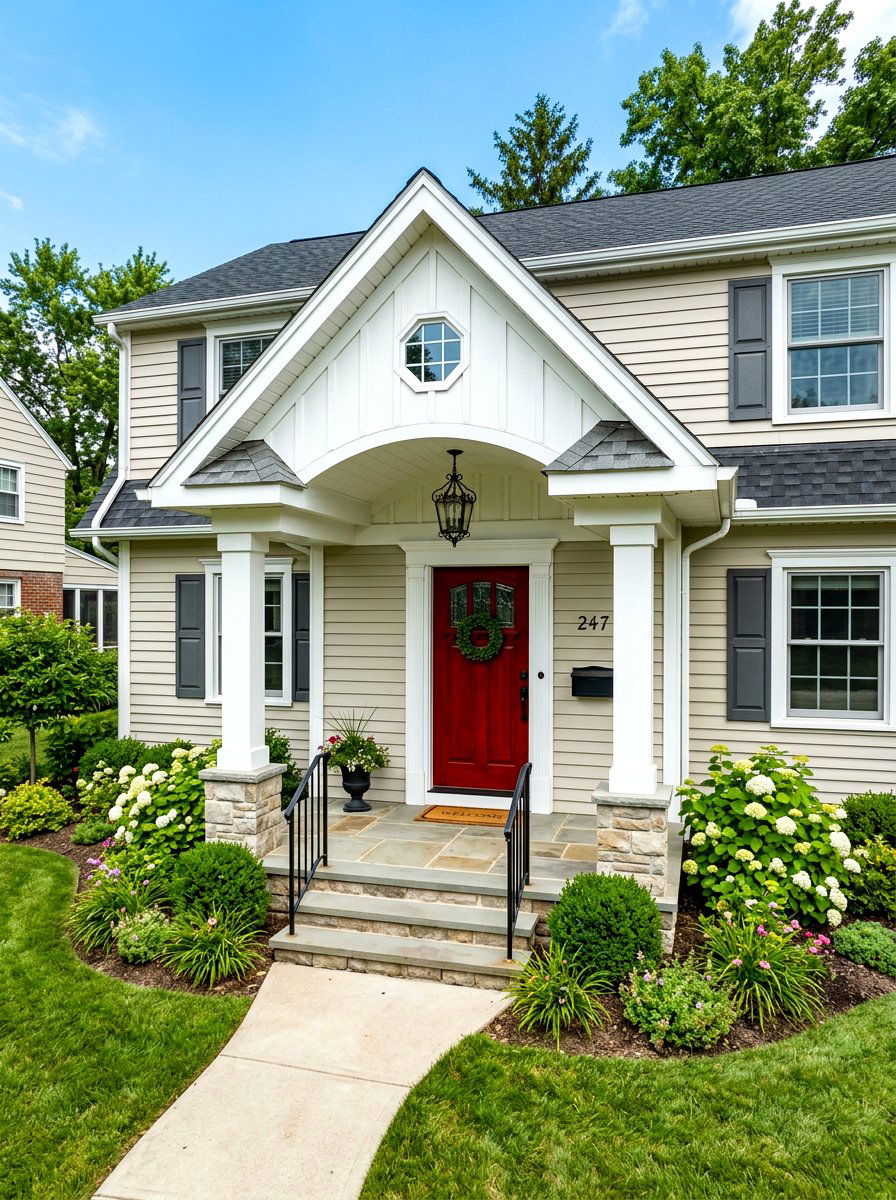 Covered Entryway Addition - 30 porch extension ideas