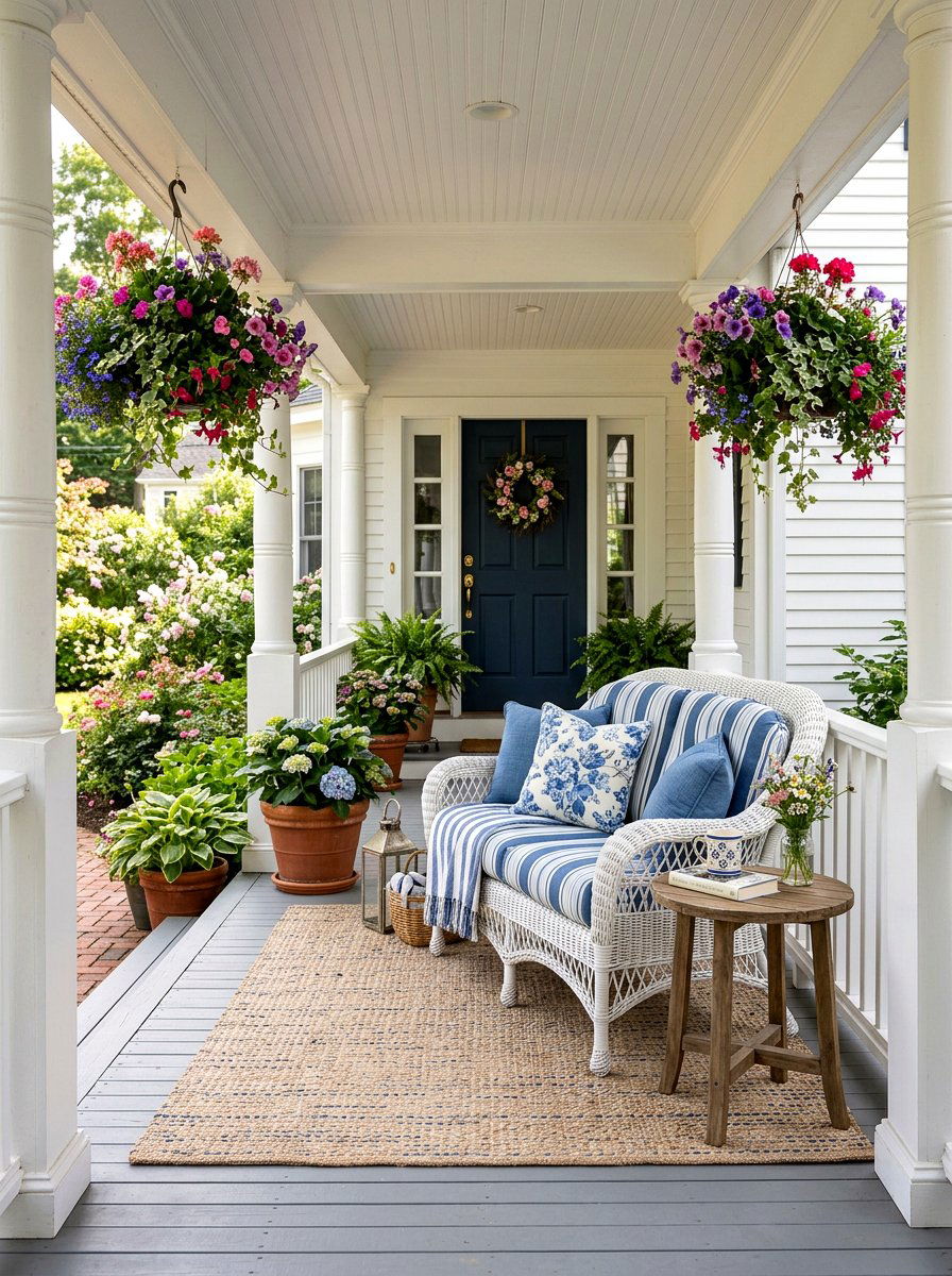 Covered Front Porch Seating - 30 porch entry ideas