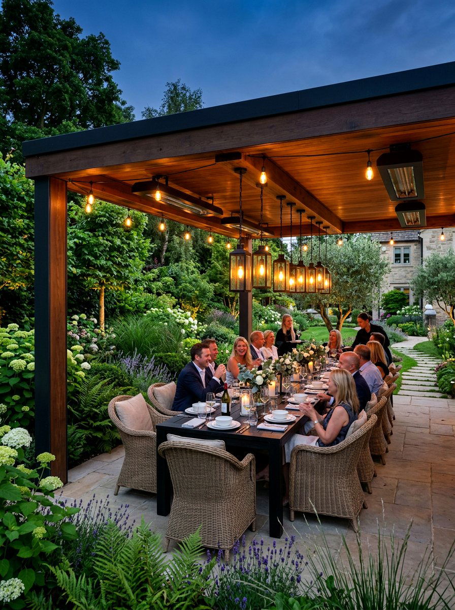 Covered Outdoor Dining Area - 30 modern backyard ideas