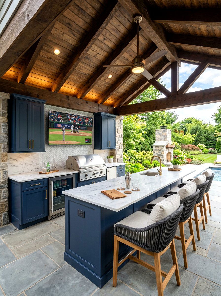Covered Patio Bar - 30 outdoor bar ideas