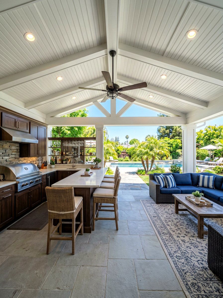 Covered Patio Beadboard - 30 porch beadboard ceiling ideas