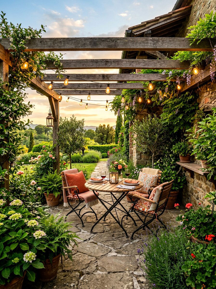 Covered Patio Dining - 30 cafe style dining ideas