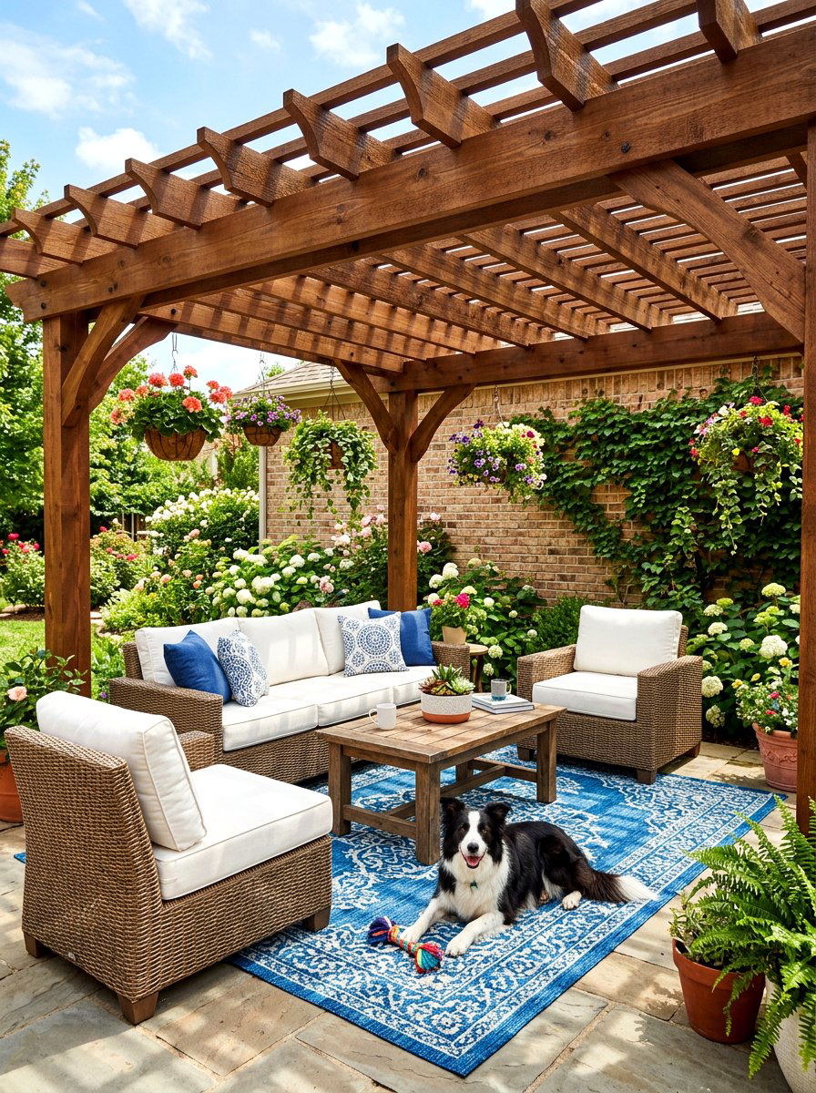 Covered Patio For Shade - 30 dog friendly patio ideas