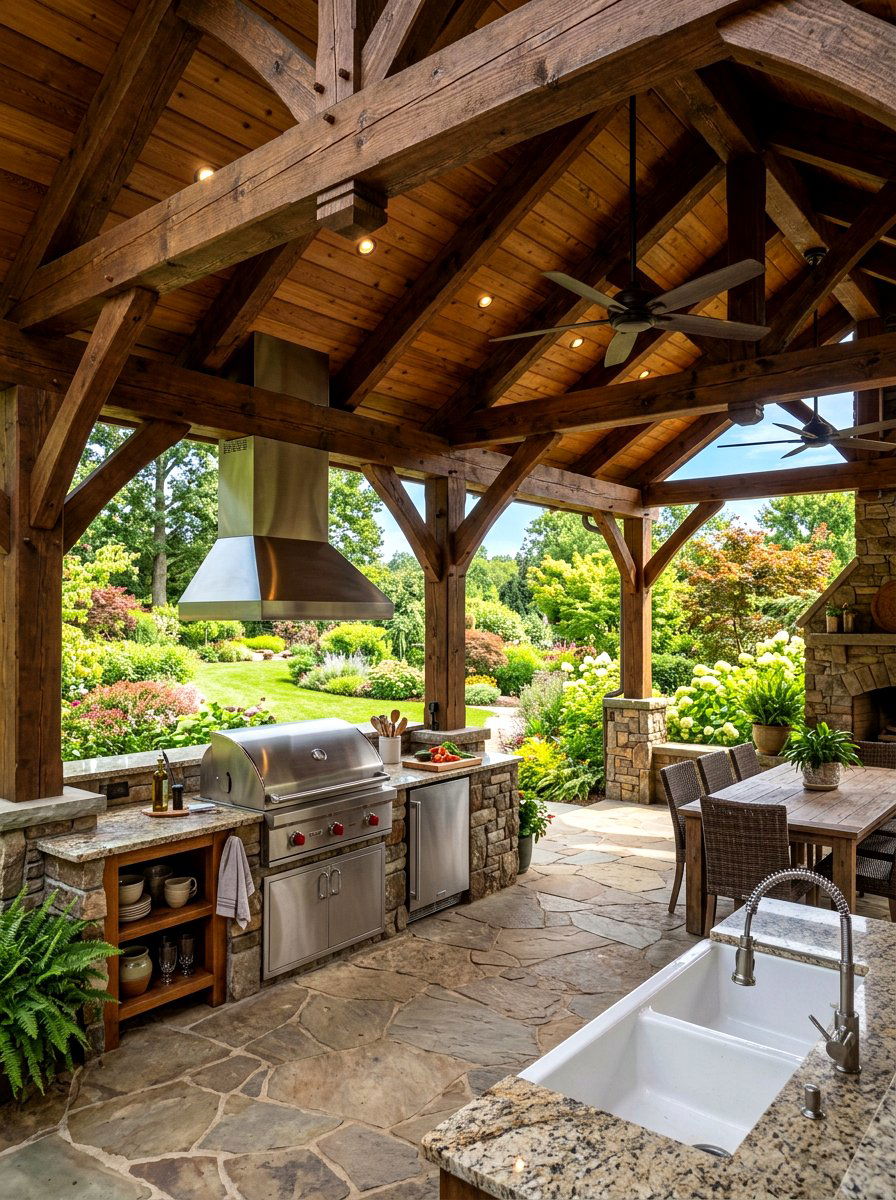 Covered Patio Kitchen - 30 outdoor kitchen ideas