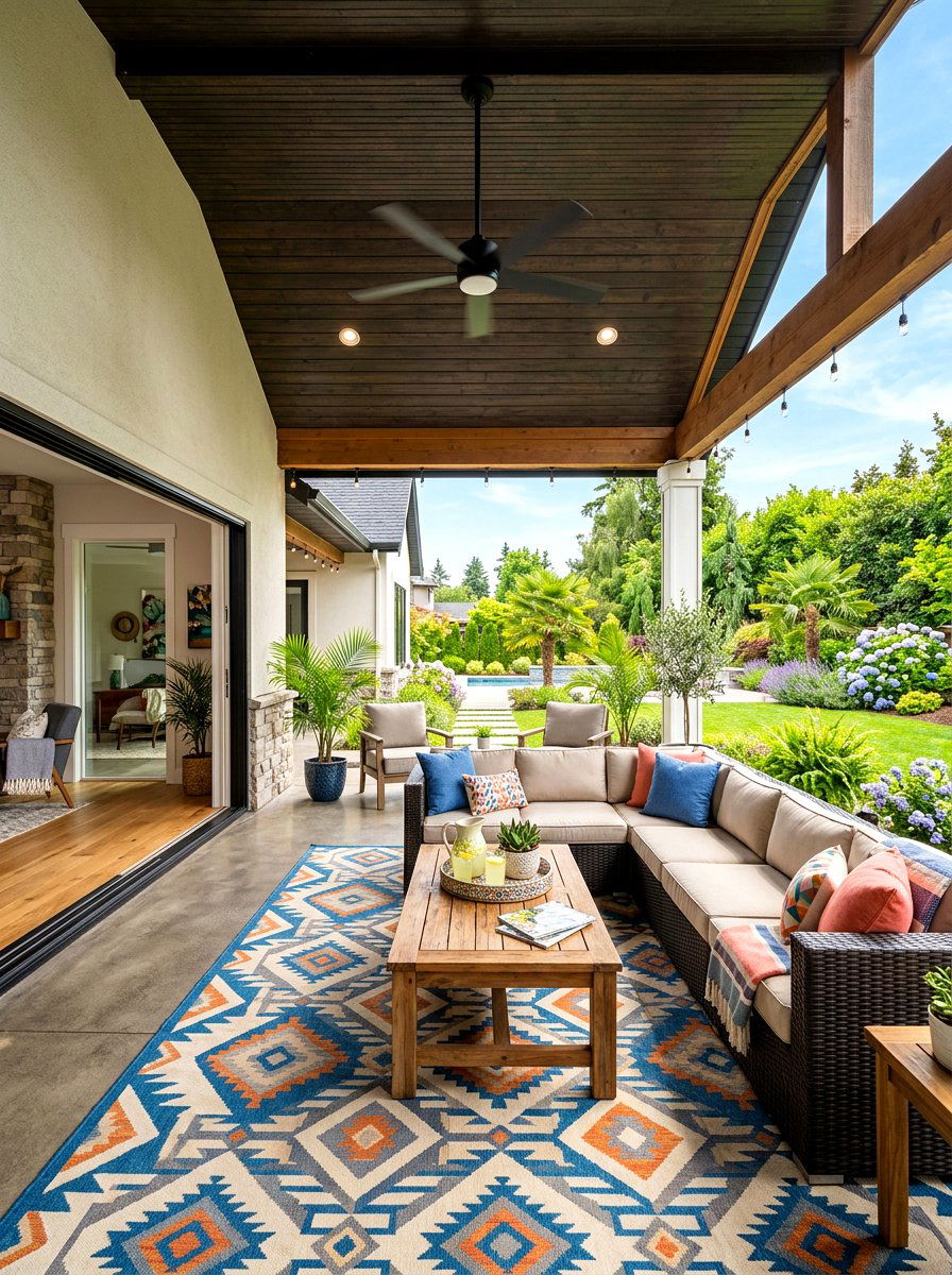 Covered Patio Lounge - 30 cabana lounge ideas