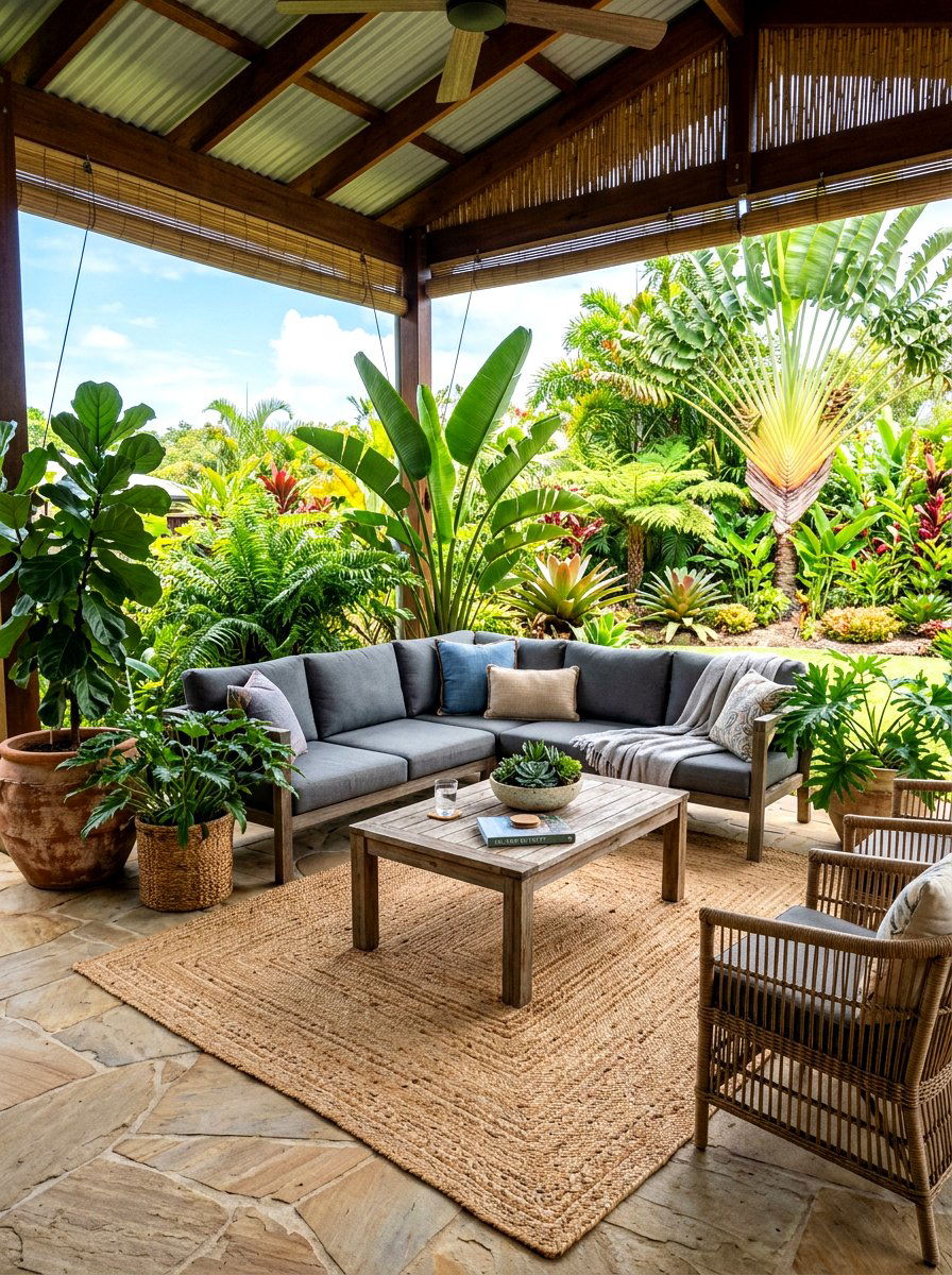 Covered Patio Rug - 30 jute rug styling ideas