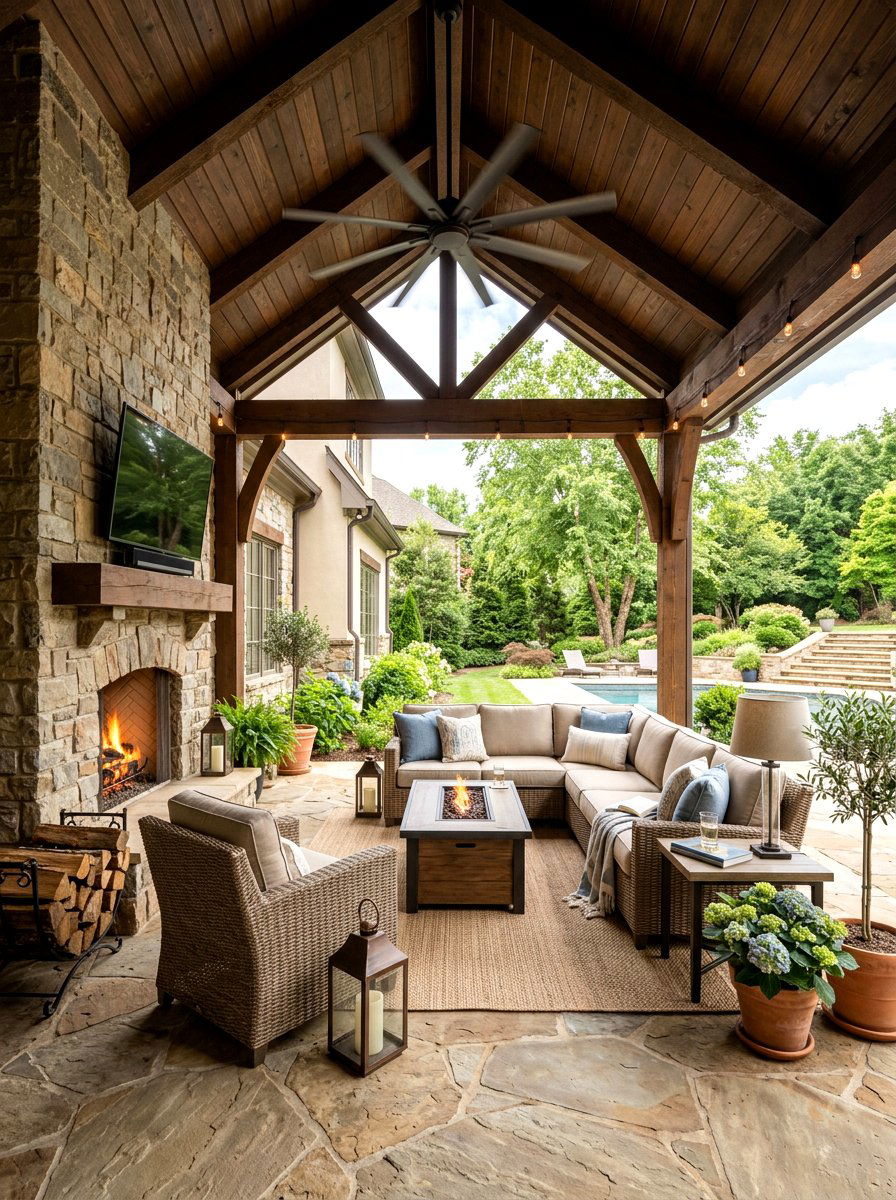 Covered Patio Seating - 30 garden lounge ideas
