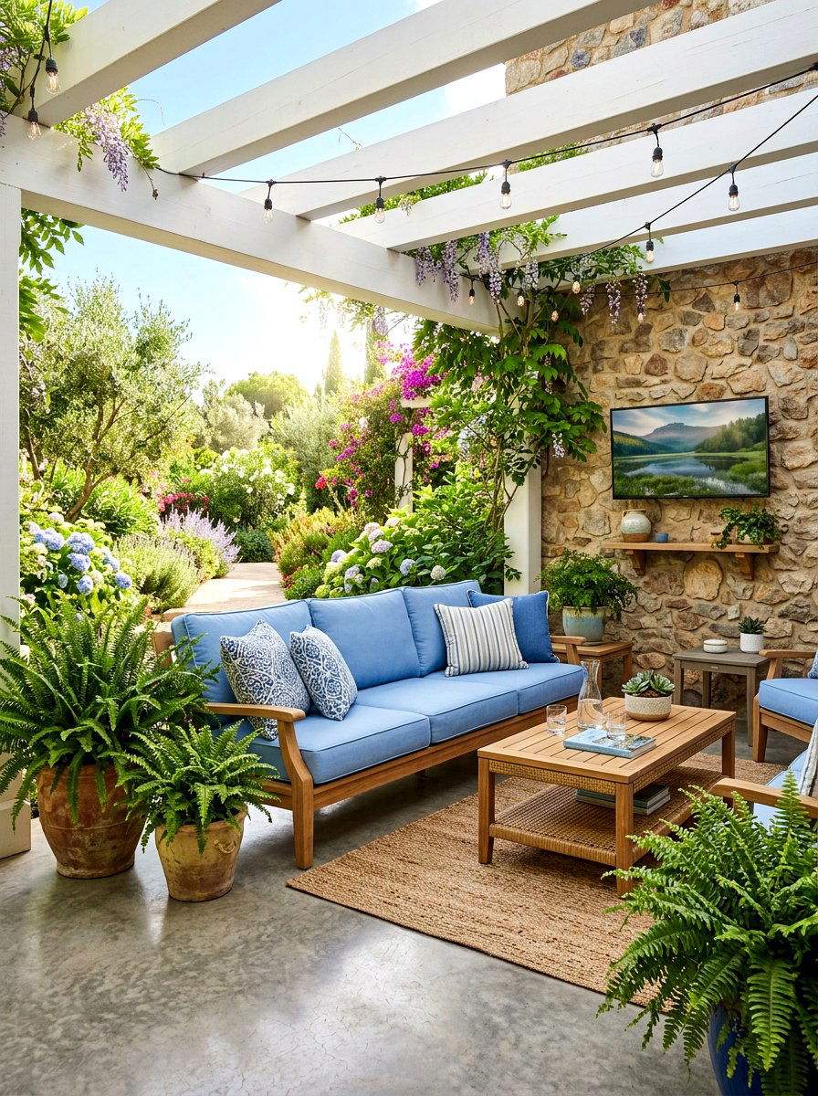 Covered Patio Sofa - 30 plush patio seating ideas