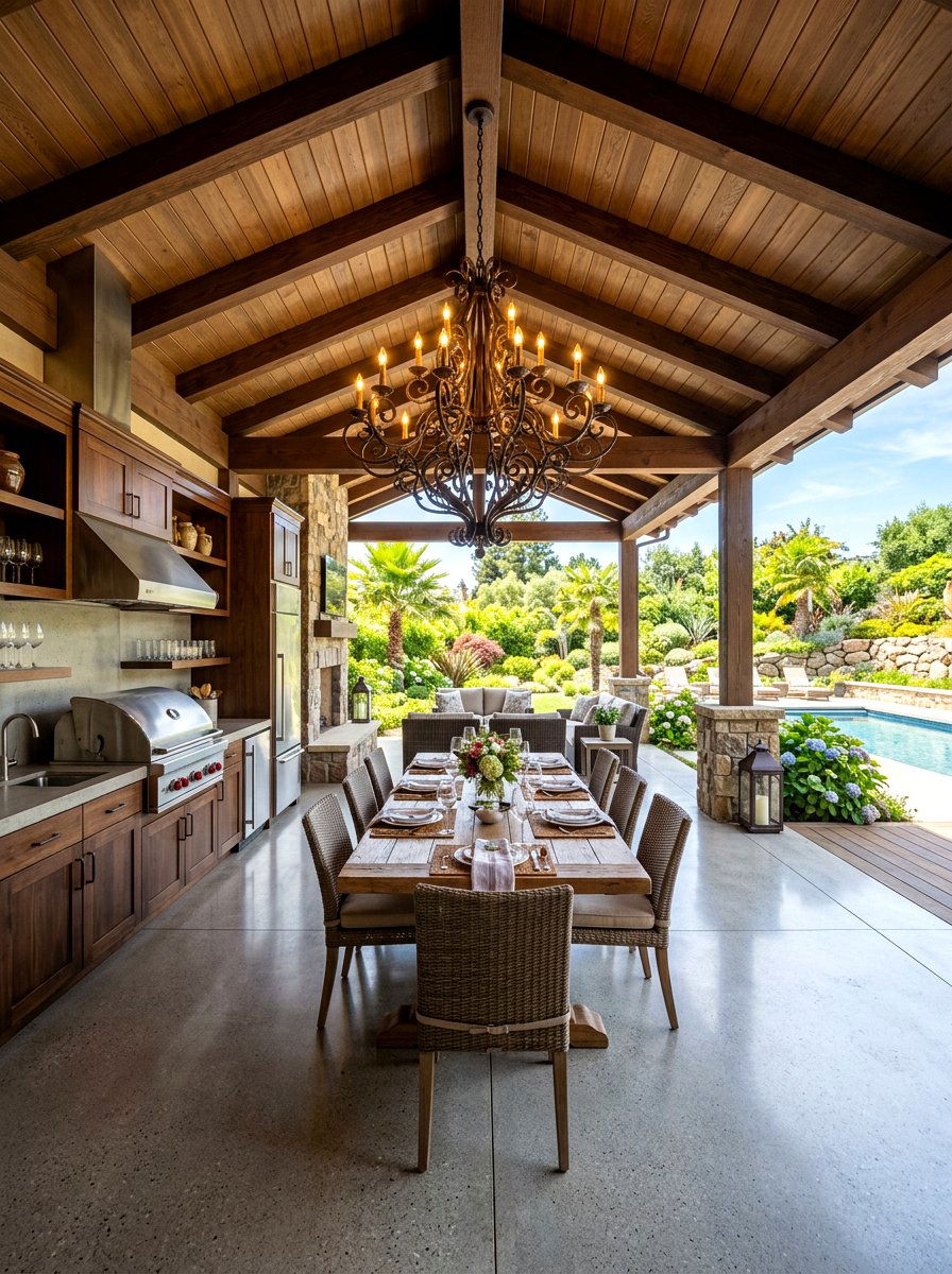 Covered Patio Space - 30 sunset hosting patio ideas