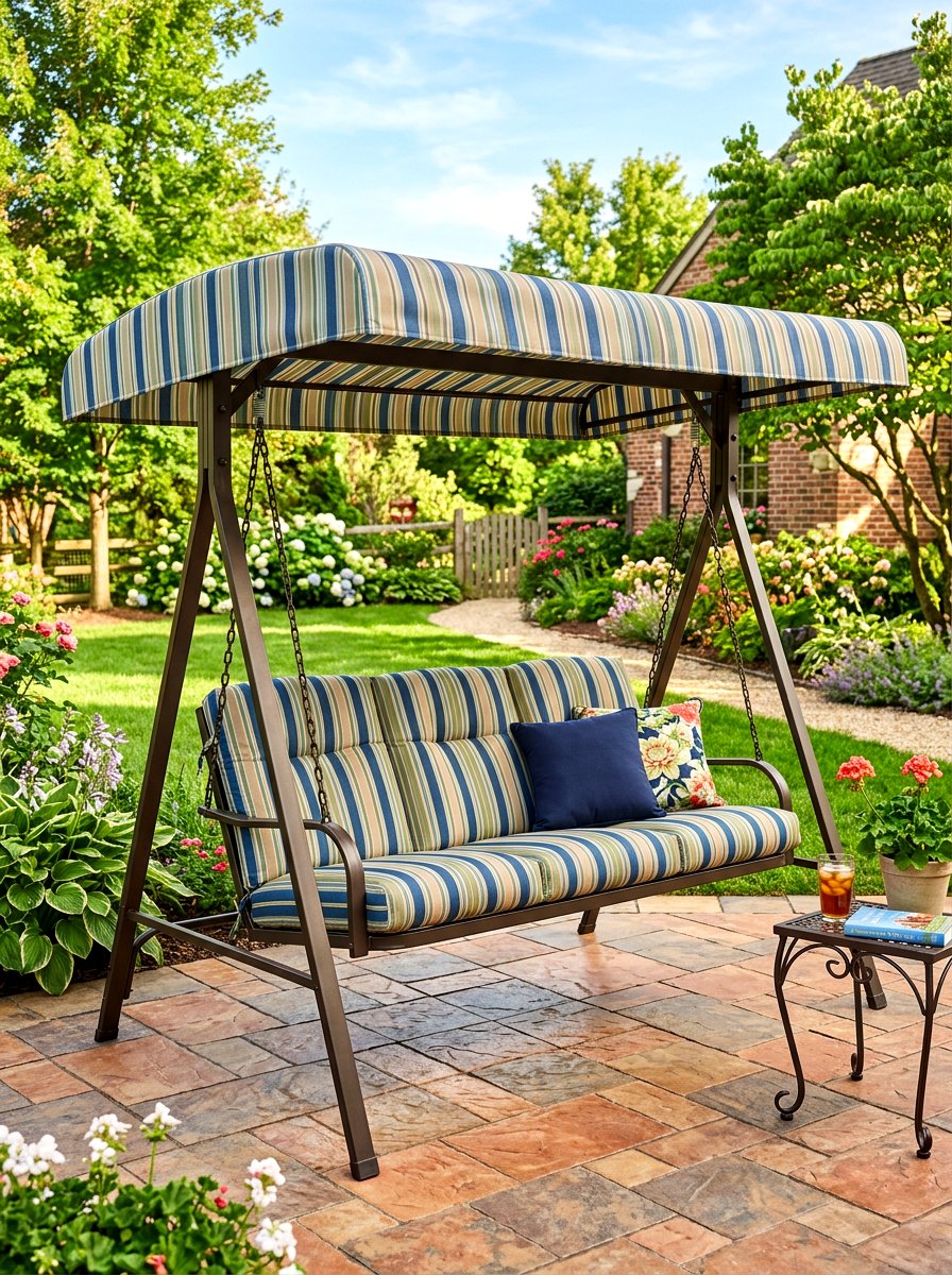 Covered Porch Swing - 30 front porch swing ideas