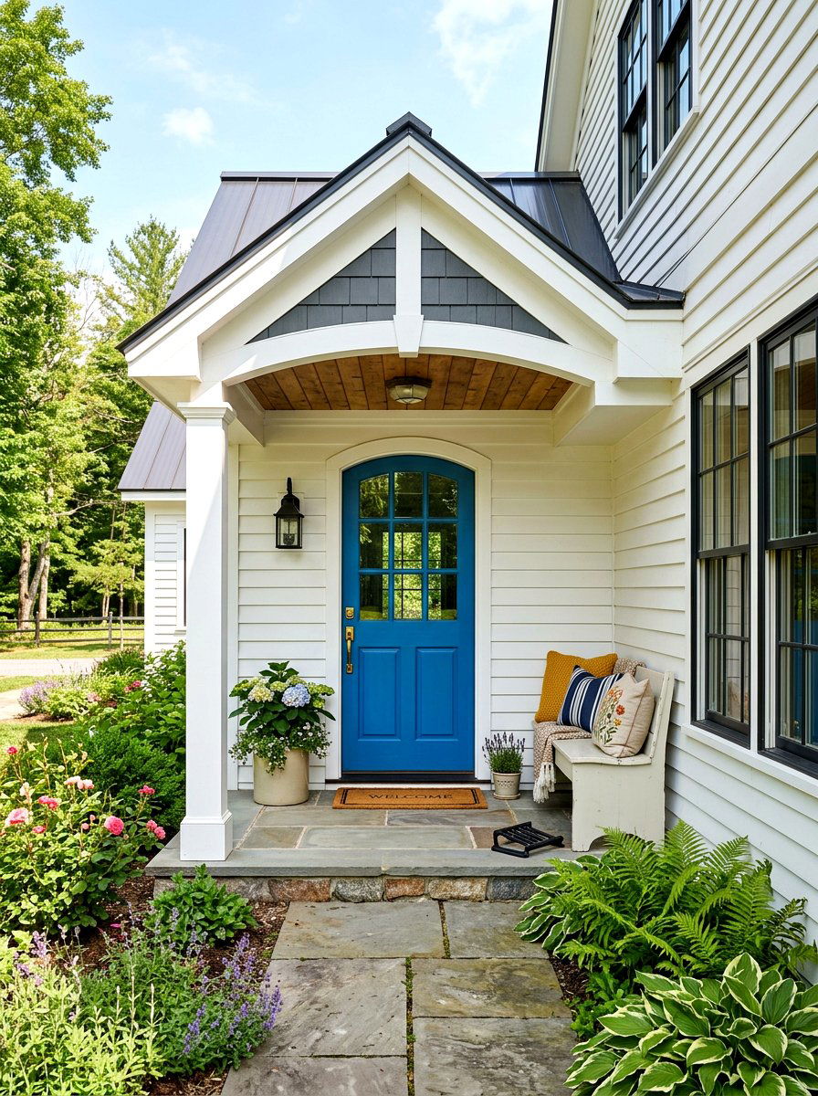 Covered Side Entry - 30 farmhouse front facade ideas