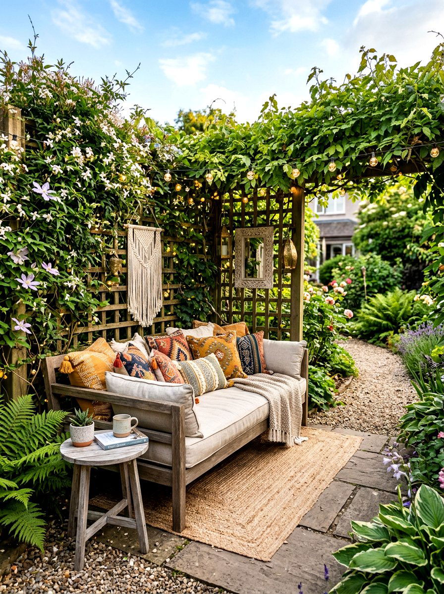 Cozy Backyard Nook - 30 outdoor furniture arrangement ideas