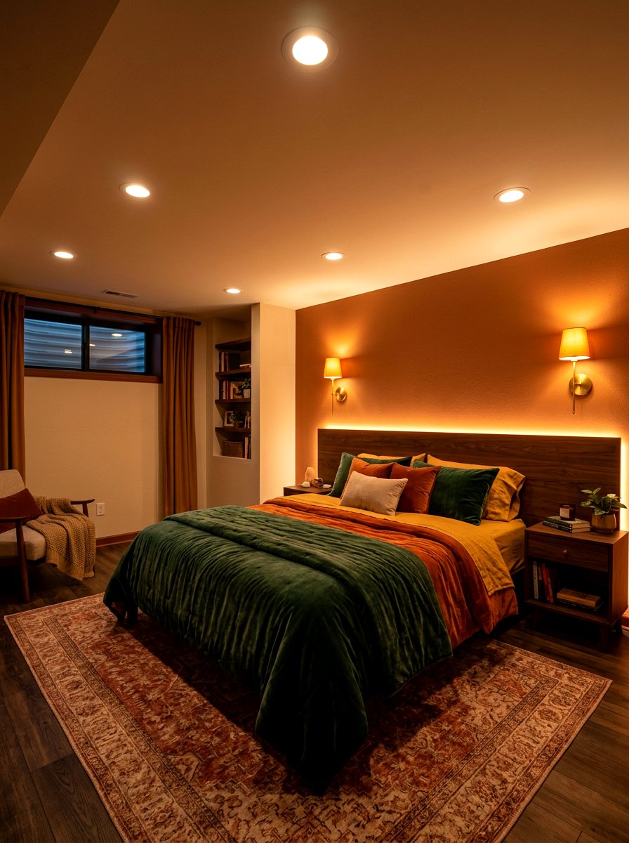 Cozy Basement Bedroom Lighting - 30 basement bedroom ideas