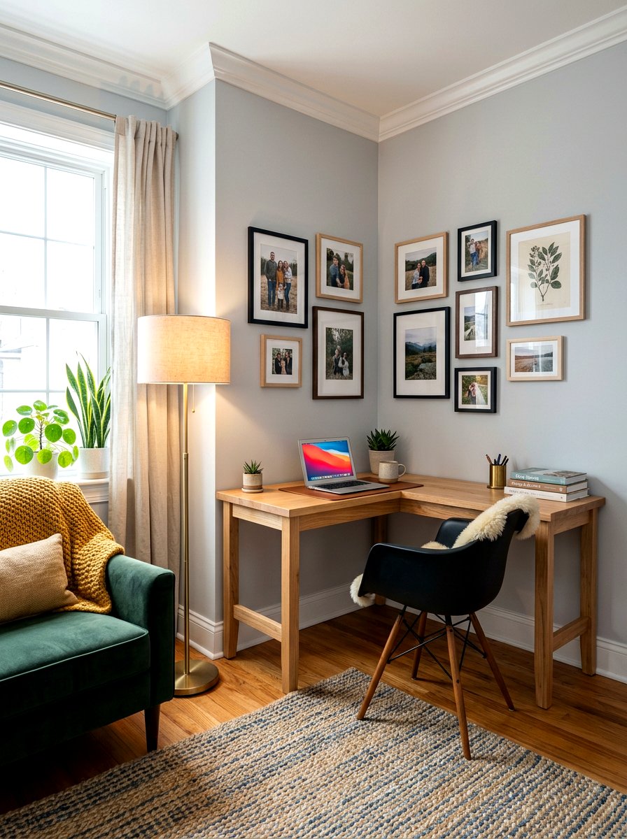 Cozy Corner Layout - 30 video call office ideas