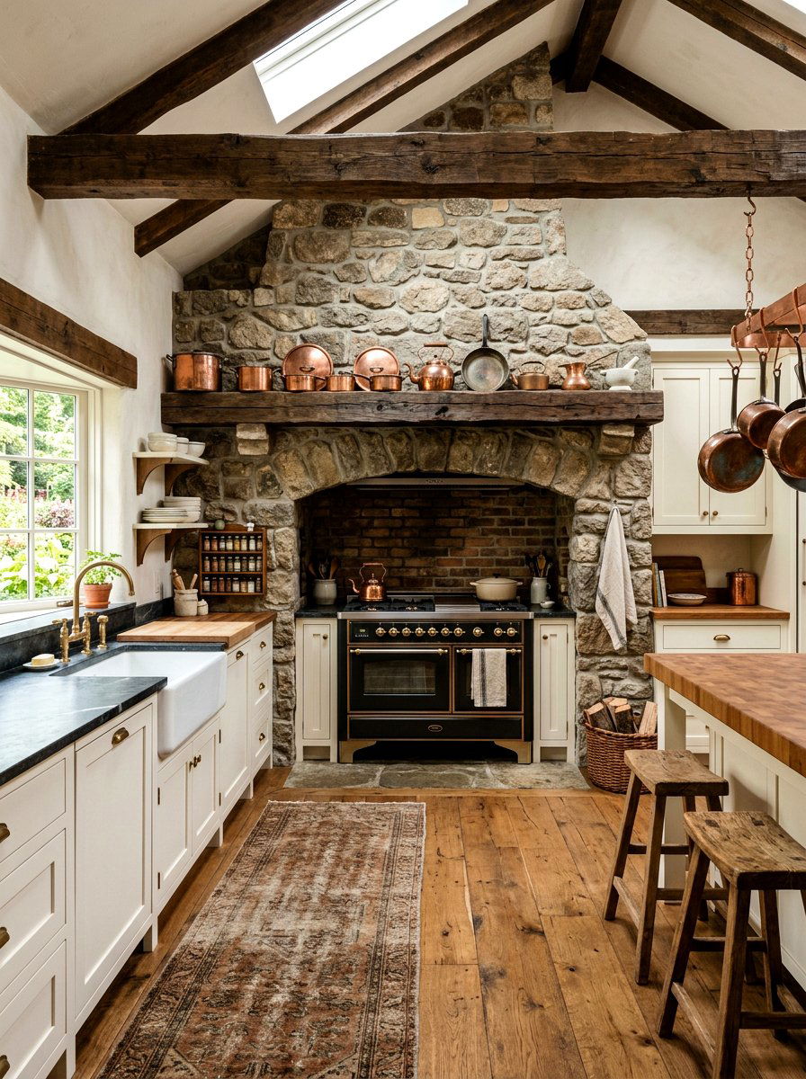Cozy Hearth Kitchen - 30 storybook kitchen ideas