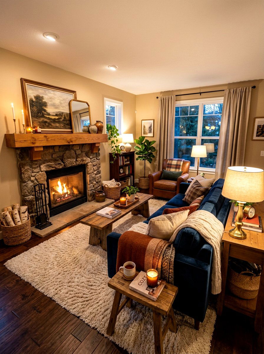 Cozy Living Room - 30 rectangle living room layout ideas