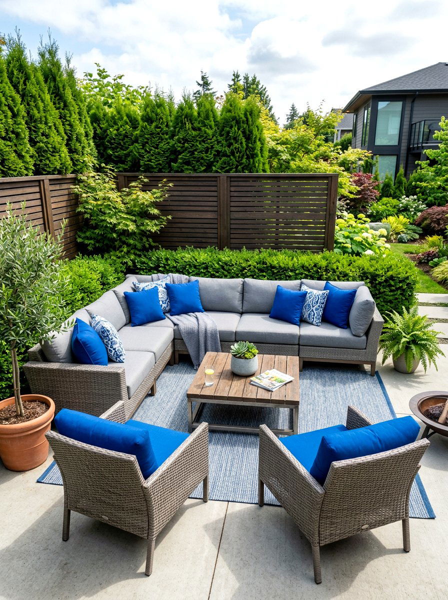 Cozy Lounge Seating - 30 backyard entertaining ideas