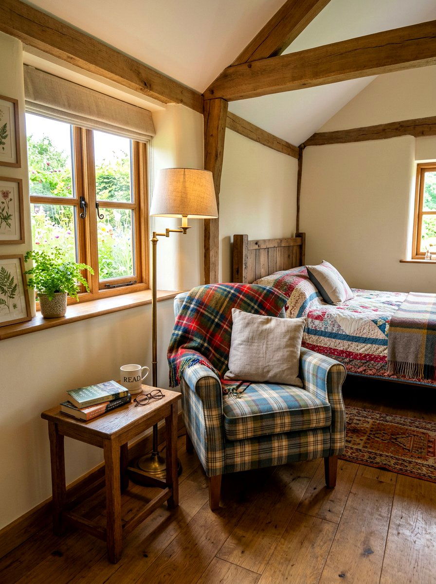 Cozy Reading Corner - 30 tiny cottage bedroom ideas