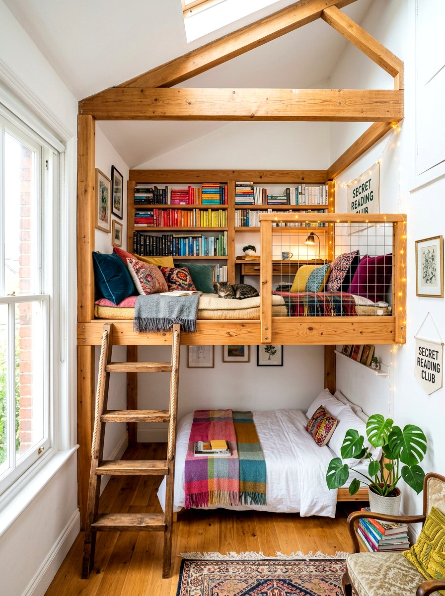 Cozy Reading Loft - 30 storybook bedroom ideas