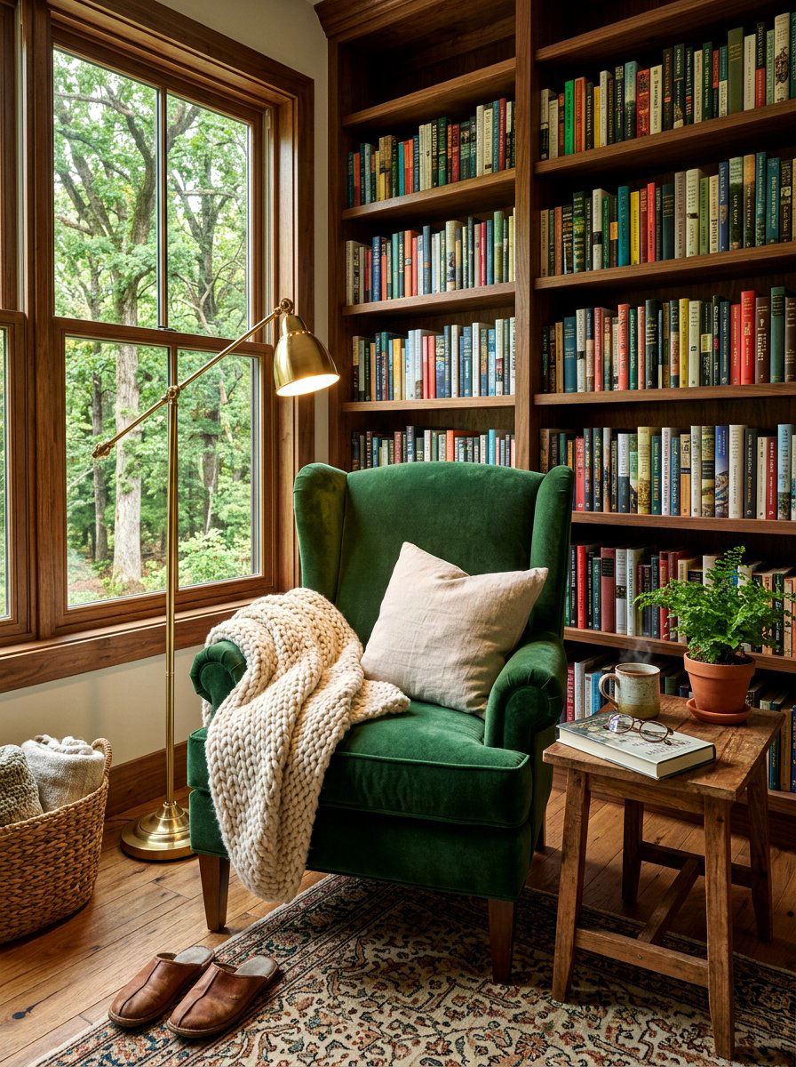 Cozy Reading Nook - 30 digital detox room ideas