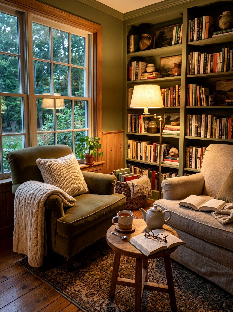 Cozy Reading Nook - 30 intimate hosting ideas