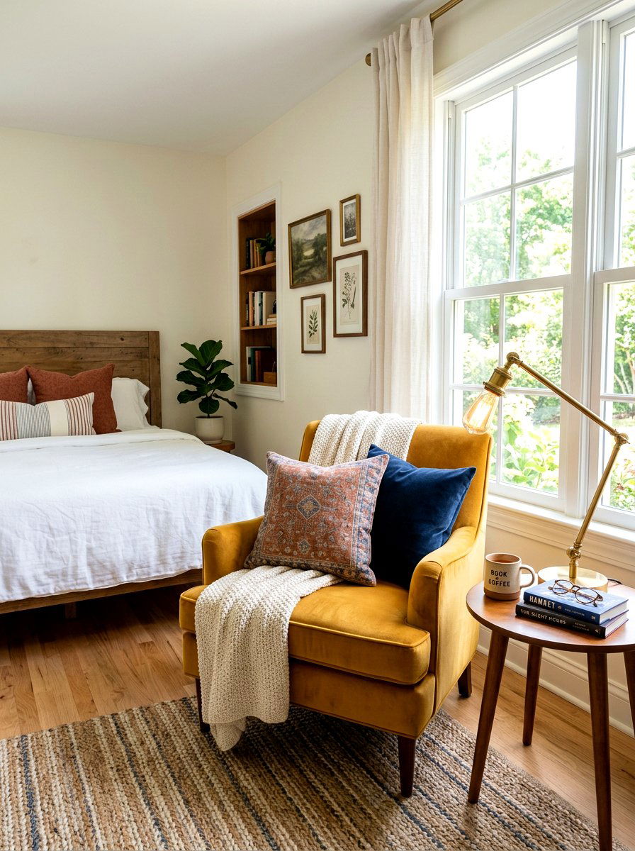 Cozy Reading Nook - 30 low stimulation bedroom ideas