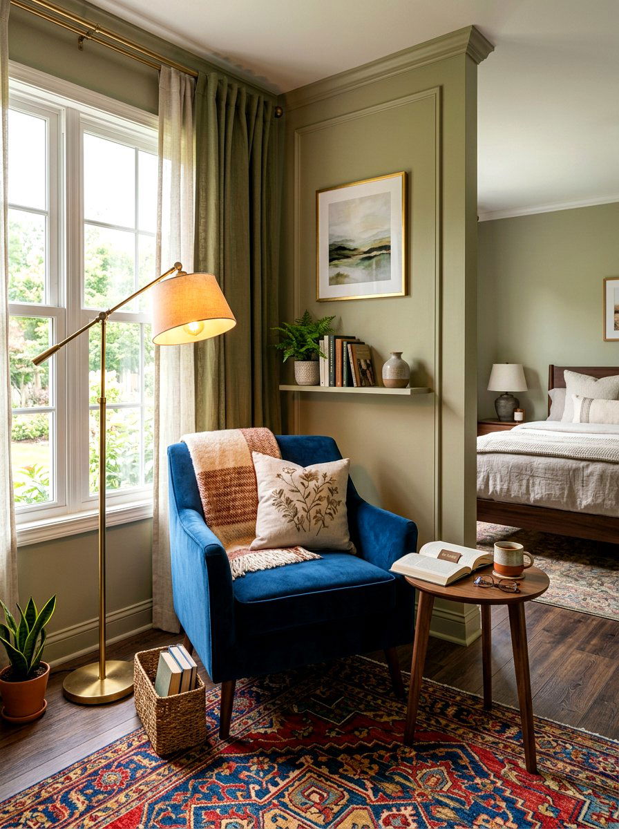 Cozy Reading Nook - 30 cozy bedroom ideas