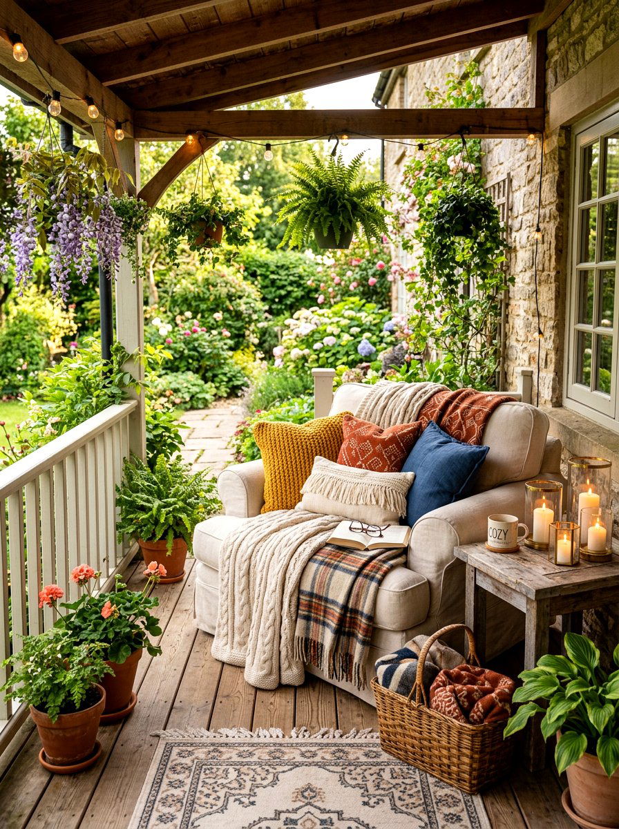 Cozy Side Porch - 30 side porch ideas