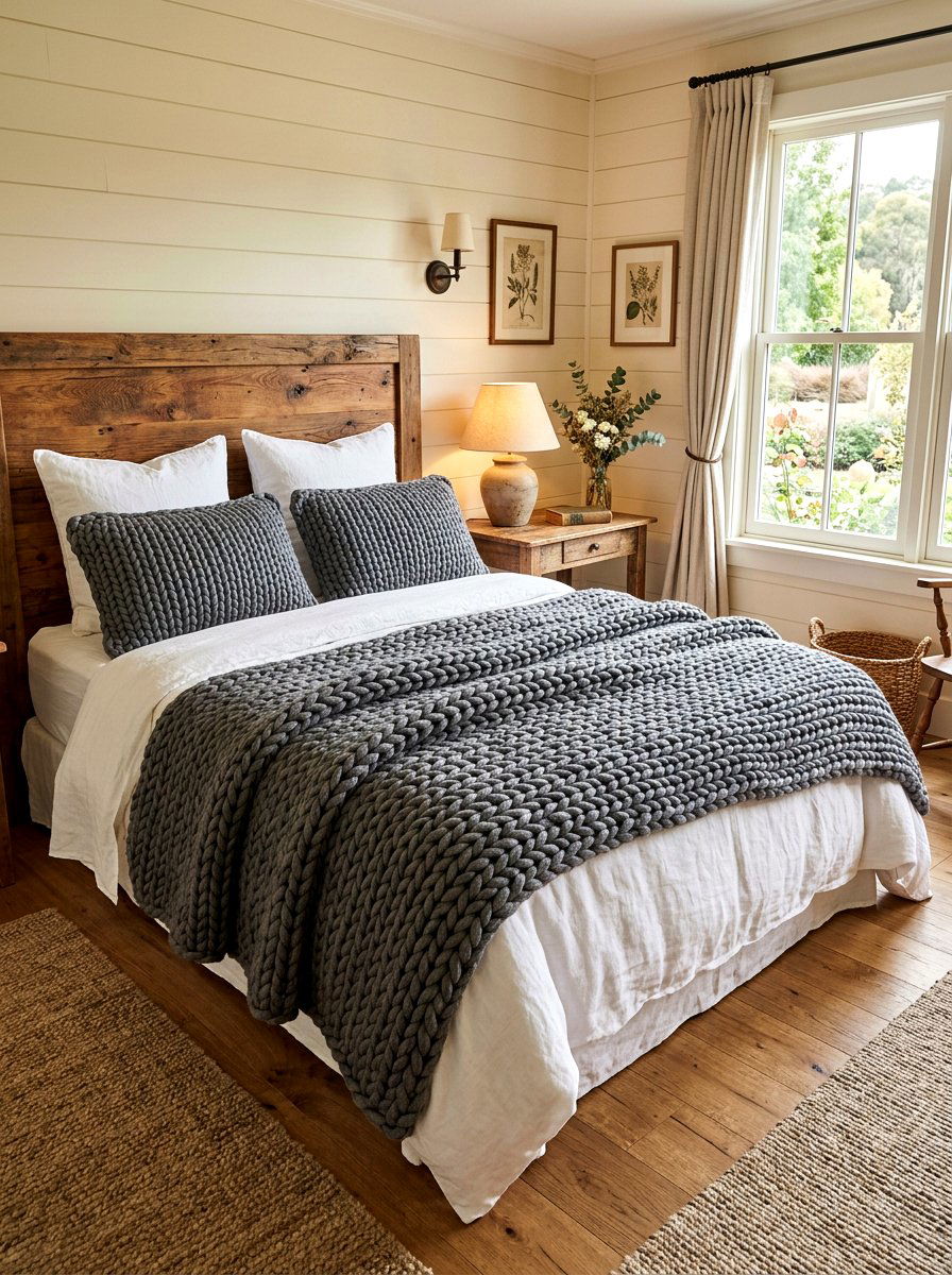 Cozy Weighted Blanket - 30 phone free bedroom ideas