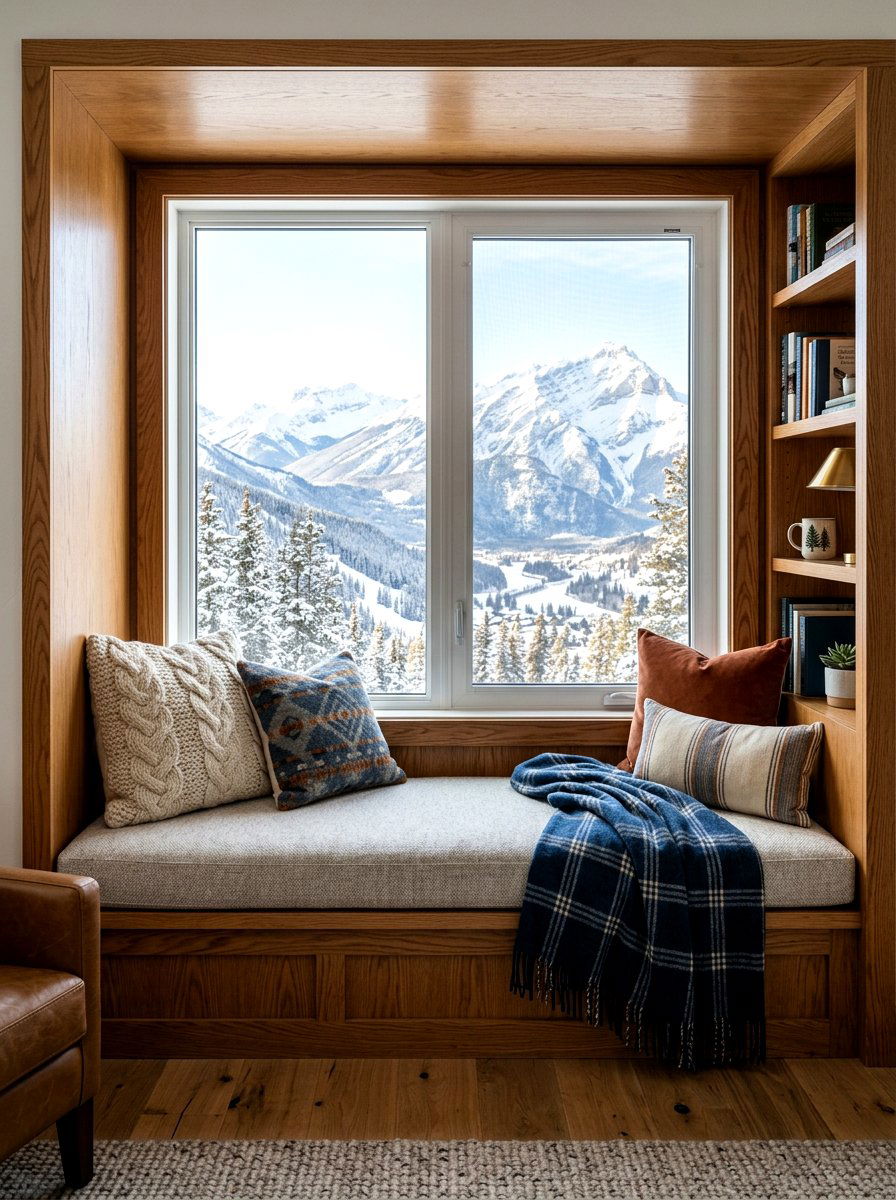 Cozy Window Nooks - 30 ski chalet decor ideas