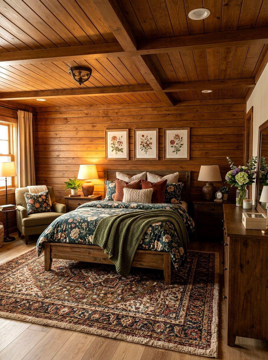 Cozy basement bedroom - 30 grandma core bedroom ideas