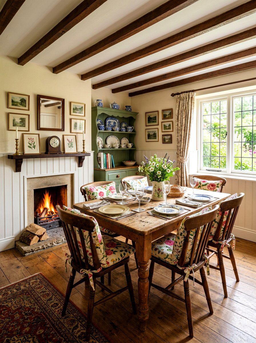 Cozy cottage dining room - 30 Nancy Meyers dining room ideas