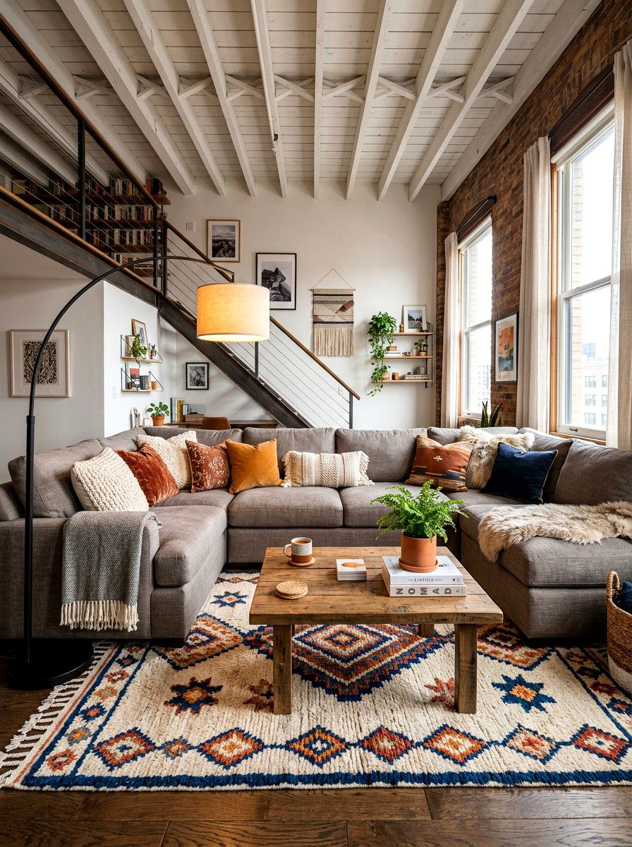 Cozy loft seating area - 30 loft apartment ideas