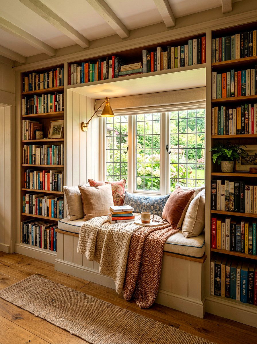 Cozy reading nook archive - 30 home archive room ideas