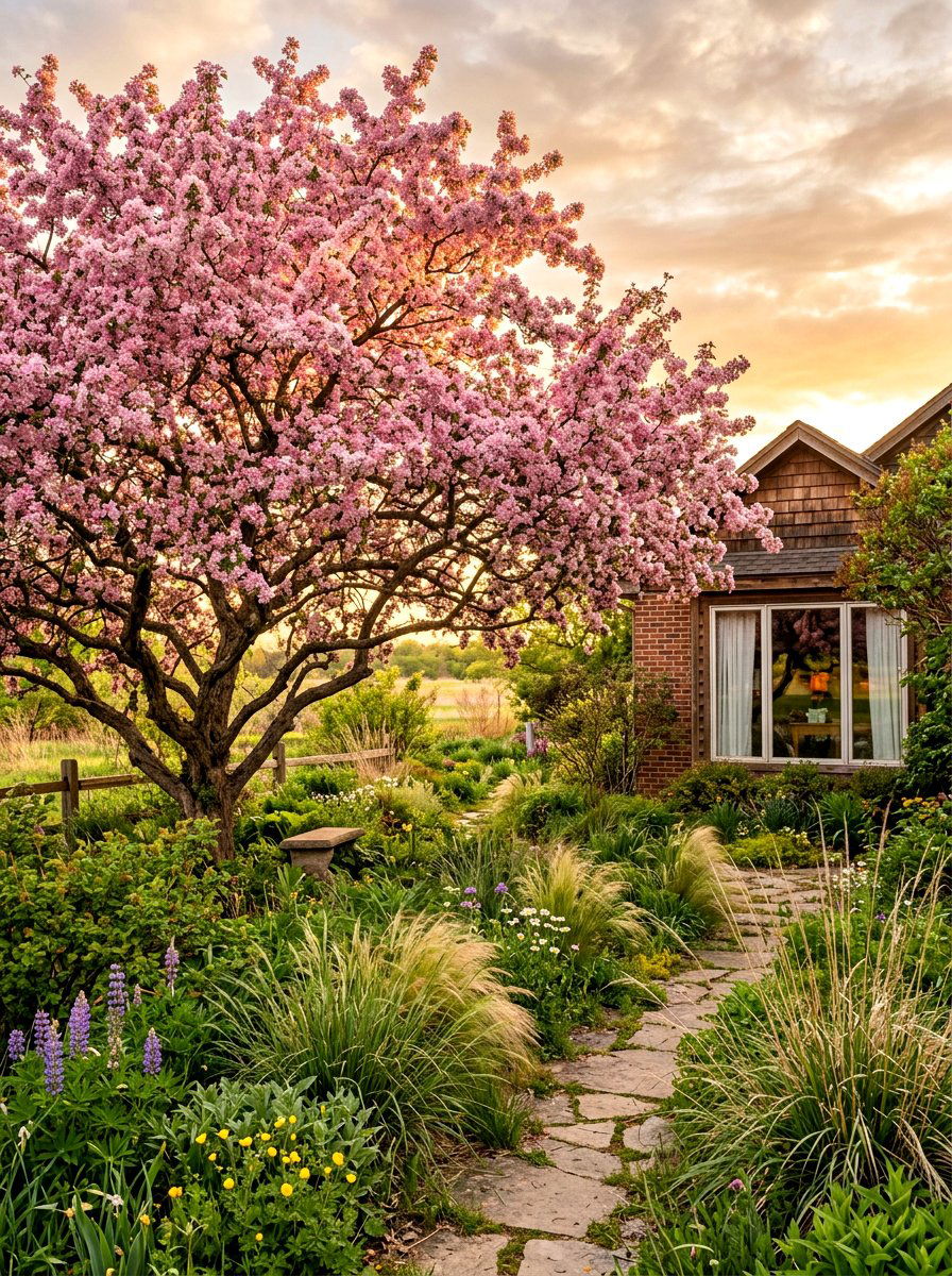 Crabapple Tree Landscaping - 30 flowering tree garden ideas
