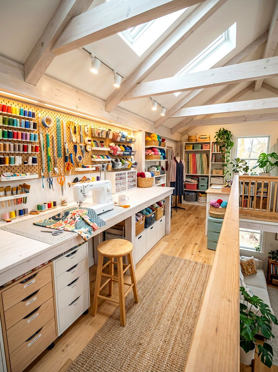 Craft Room Loft - 30 upstairs loft ideas
