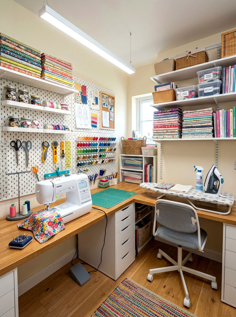 Craft Room Sewing Nook - 30 sewing nook ideas