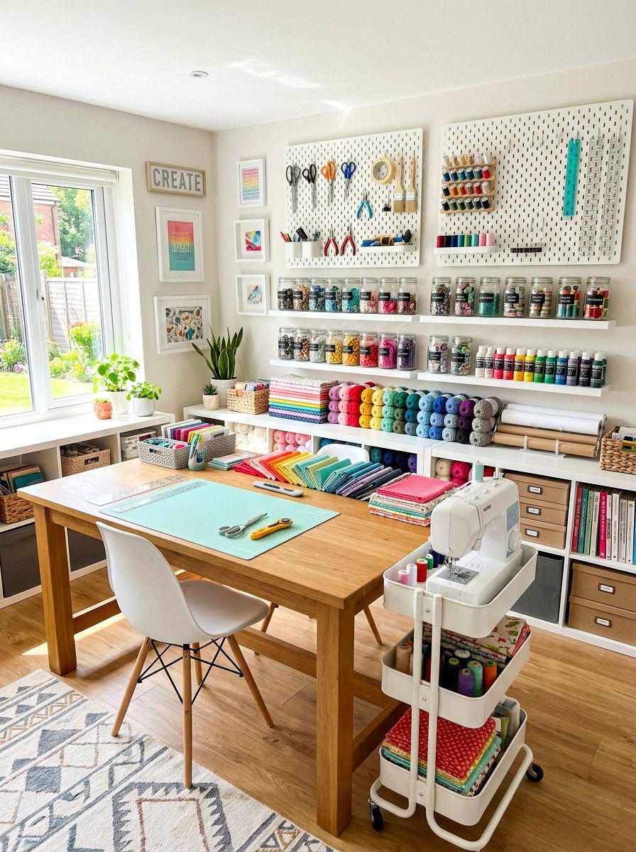 Craft room organization - 30 quiet room ideas