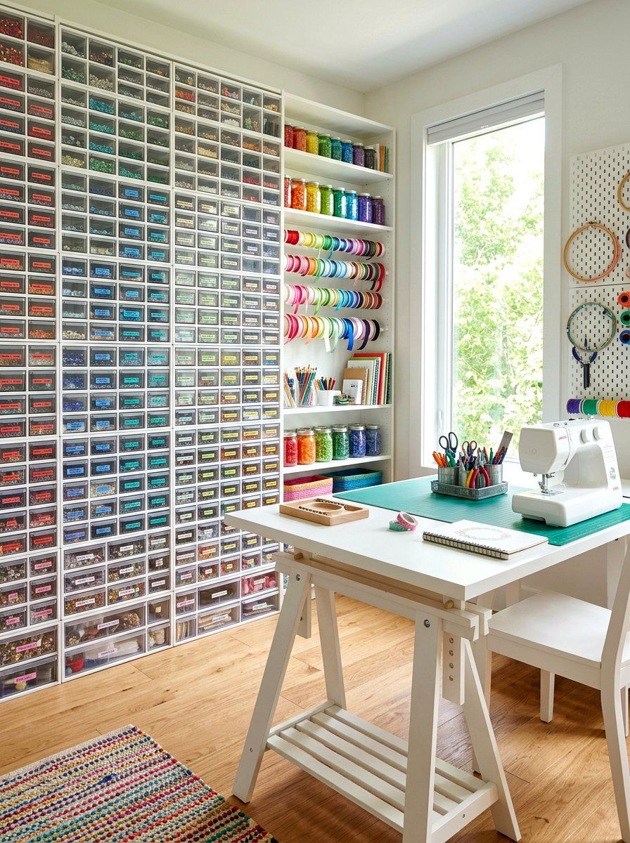 Craft supply labels - 30 label organization ideas