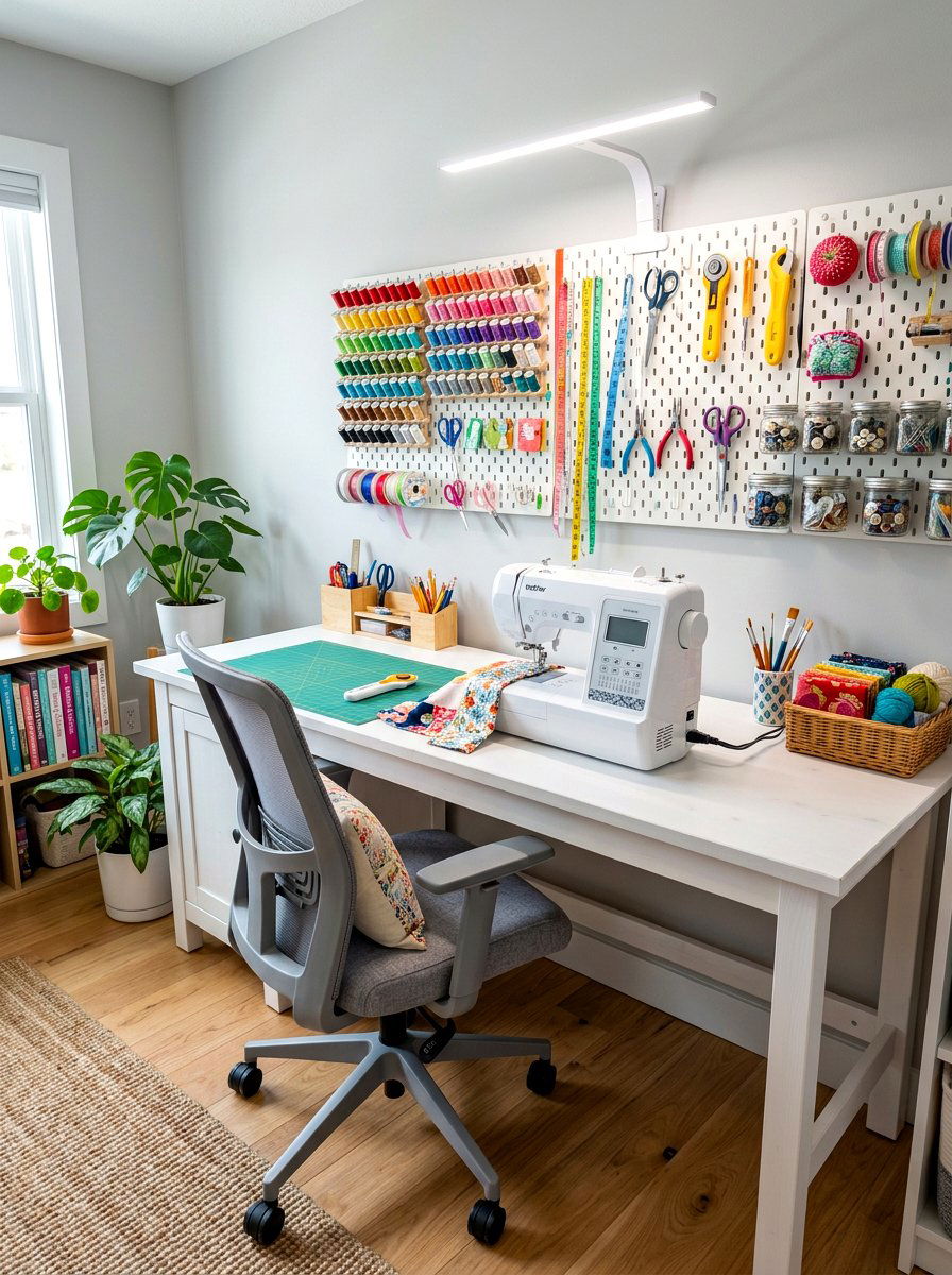 Crafting Hobby Table - 30 digital detox room ideas