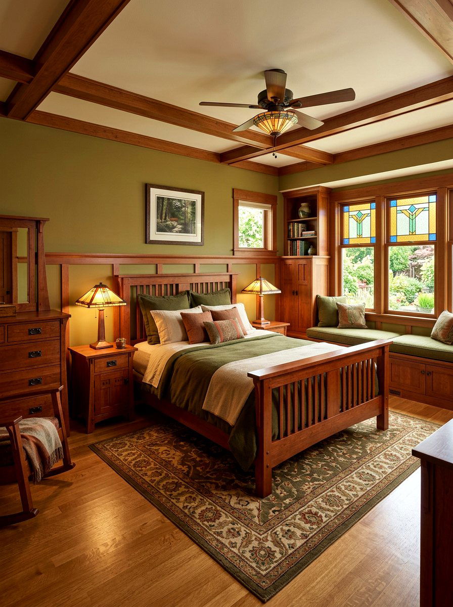 Craftsman Chocolate Cherry Bedroom - 30 chocolate cherry bedroom ideas