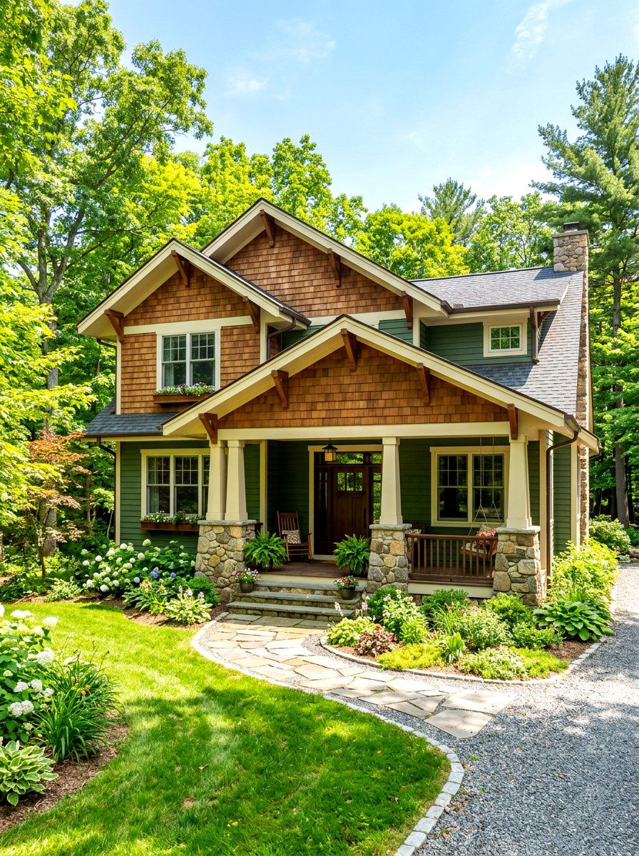 Craftsman Country House - 30 country house exterior ideas