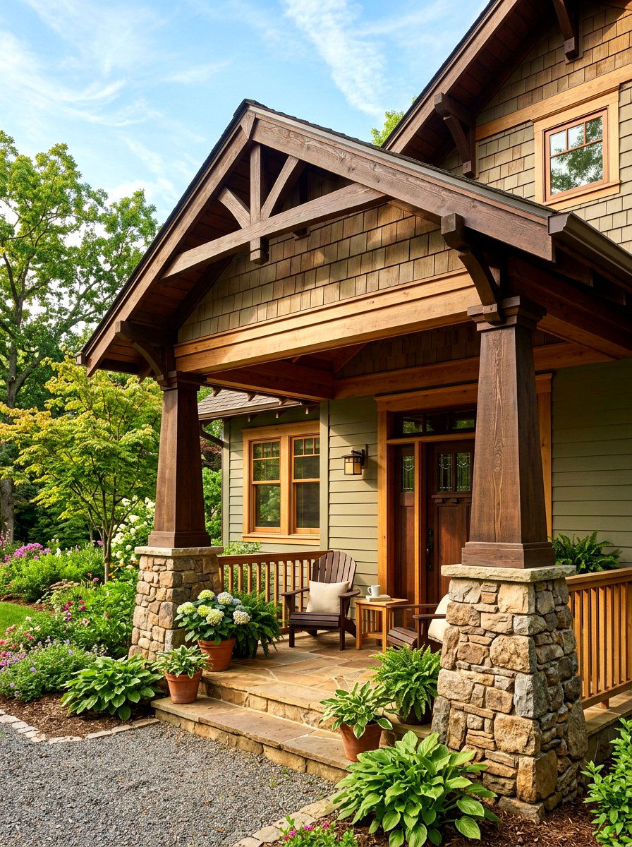 Craftsman Front Porch Roof - 30 front porch roof ideas
