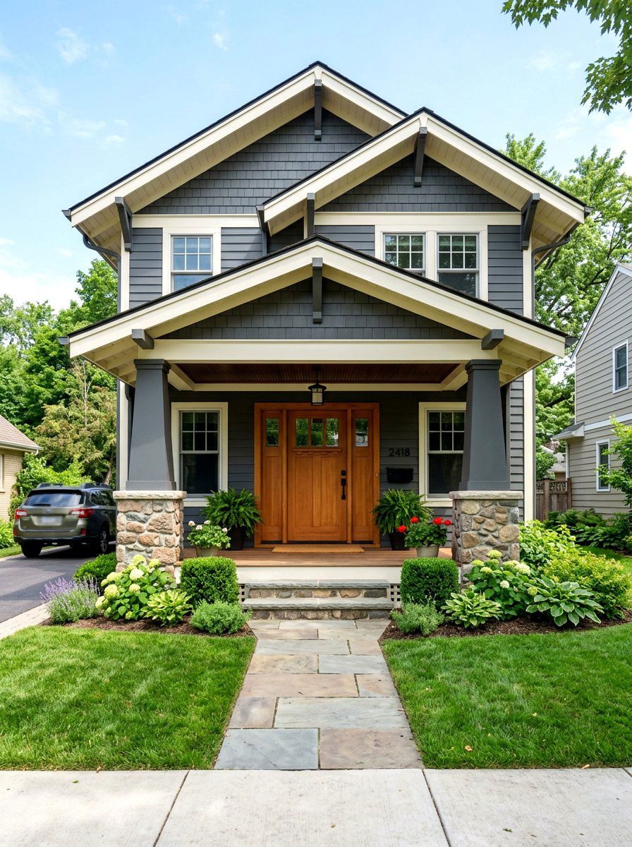 Craftsman Home Exterior Update - 30 front facade makeover ideas aesthetic