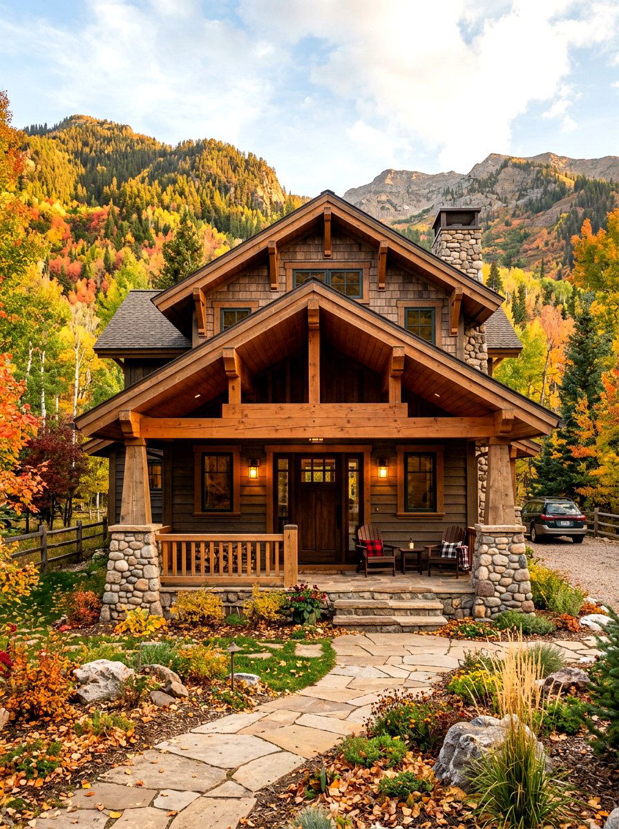 30 Mountain House Exterior Ideas for Rugged Curb Appeal and Charm