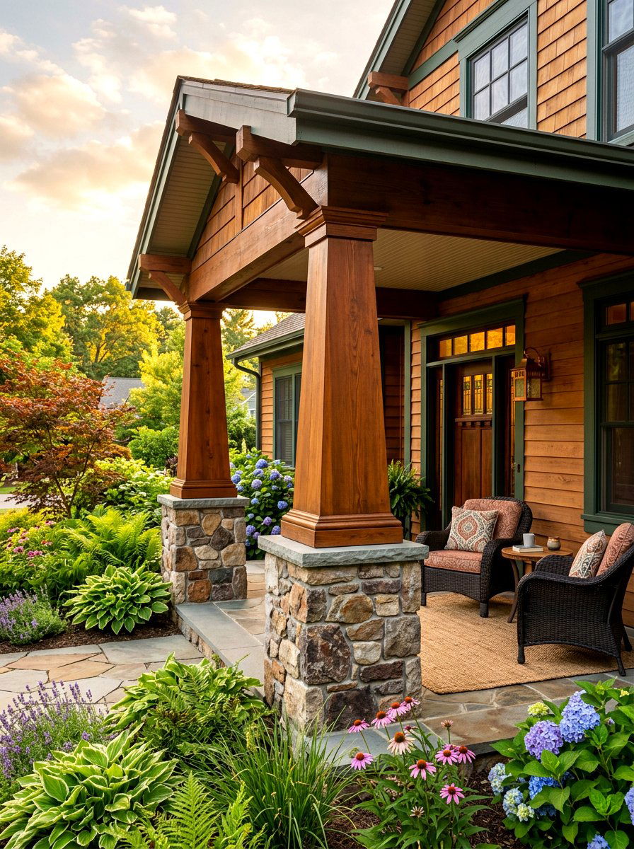 Craftsman Porch Pillars - 30 heritage exterior ideas