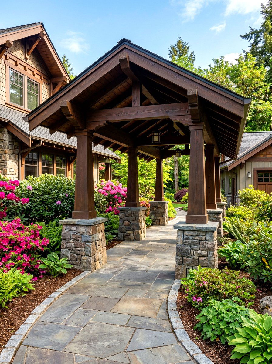 Craftsman Style Breezeway - 30 breezeway exterior ideas aesthetic