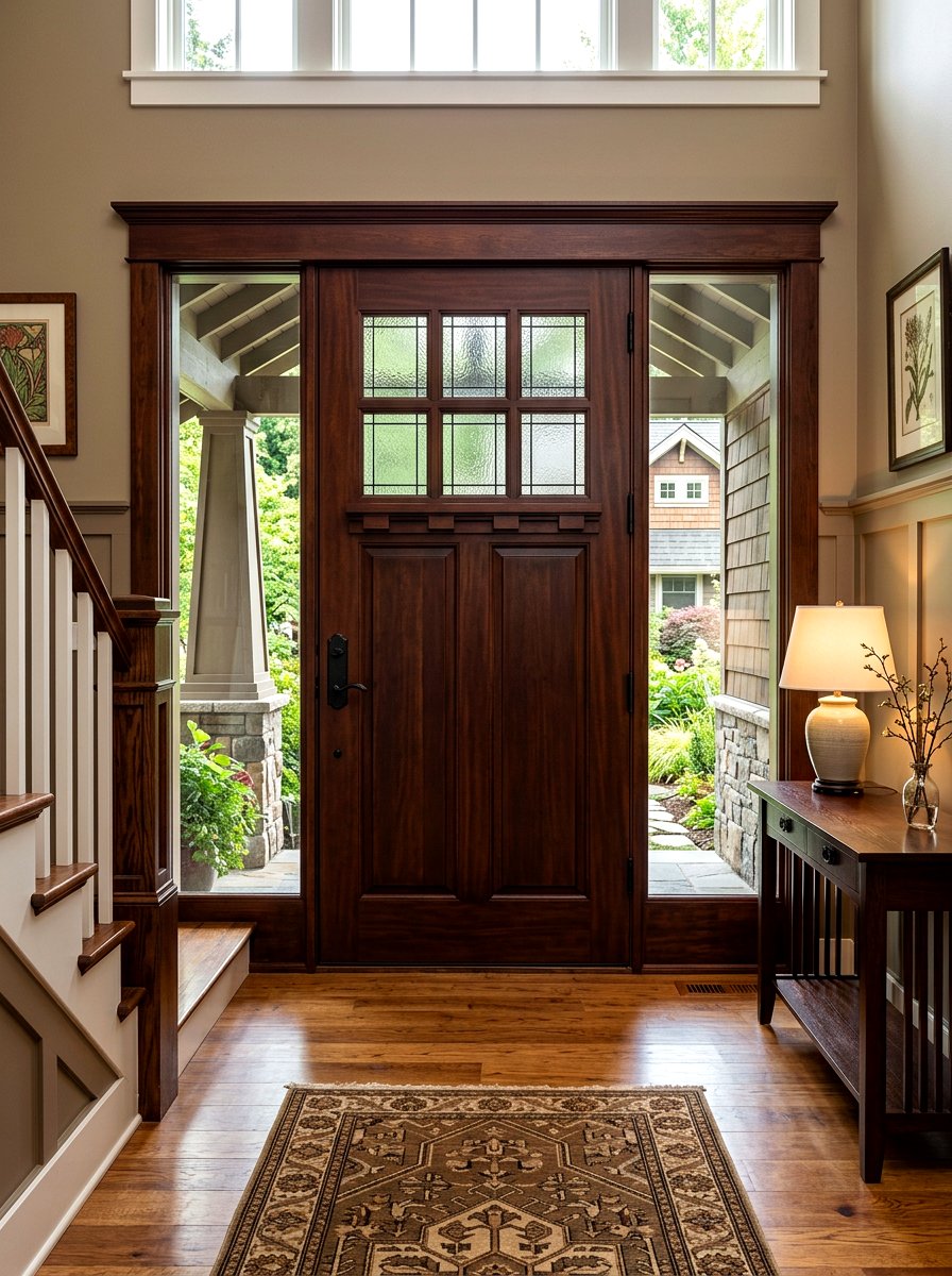 Craftsman Style Front Door - 30 cottage front door ideas